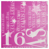 16 . Geburtstag Stoff (Muster)