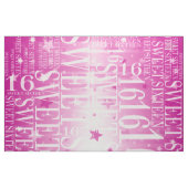 16 . Geburtstag Stoff (Fat Quarter (45,7 x 55,9 cm))