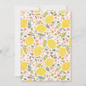16 . Geburtstag Summer Lemon Birthday Party Einladung (Rückseite)