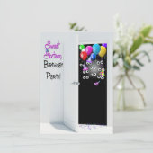 16 . Geburtstag Surprise Party Einladung (Stehend Vorderseite)