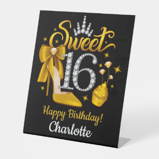 16. Geburtstag Sweet 16 Girl’s Sockelschild