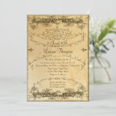 16. Geburtstag Tee Vintag gefeiert Feier Invi Einladung (Stehend Vorderseite)