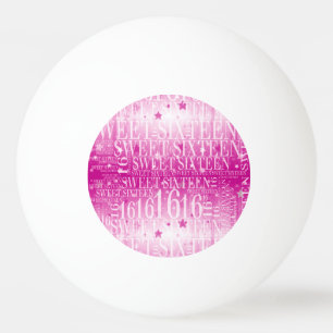 16 . Geburtstag Tischtennisball