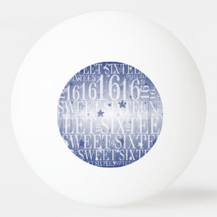 16 . Geburtstag Tischtennisball