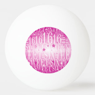 16 . Geburtstag Tischtennisball