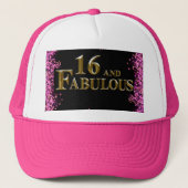 16. Geburtstag Truckerkappe (Vorderseite)