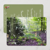 16 . Geburtstag, verzauberte Waldweidenleuchten Einladung (Vorne/Hinten)