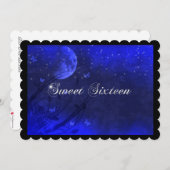 16 . Geburtstag, verzauberter Abend, Einladungen z (Vorne/Hinten)