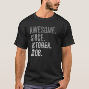 16. Geburtstag Vintag Phantastisch seit Oktober 20 T-Shirt