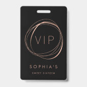 16 . Geburtstag VIP-Pass Ausweis (Front)