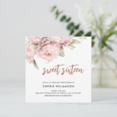 16 . Geburtstag-Volksgeburt Einladung (Stehend Vorderseite)