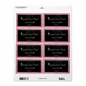 16 . Geburtstag Water Bottle Labels (Vorne)