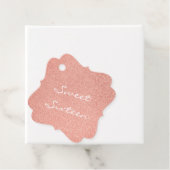 16 . Geburtstag White Handwriting on Rose Gold Geschenkanhänger (Beispiel)