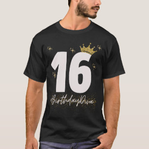16 GeburtstagDiva 16 . Geburtstag 16. Niedliche Kr T-Shirt