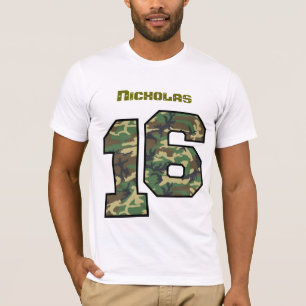 16. Geburtstags-Camouflage ein Jahr-individueller T-Shirt