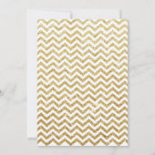 16. Geburtstags-Einladungs-GoldGlitzer Einladung (Rückseite)