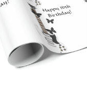 16. Geburtstags-, Gitarren-u. Geschenkpapier (Rolleneckpunkt)