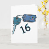 16. Geburtstagsgeschenke Karte (Gelbe Blume)