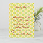 16. Geburtstagskarte Einladung (Stehend Vorderseite)