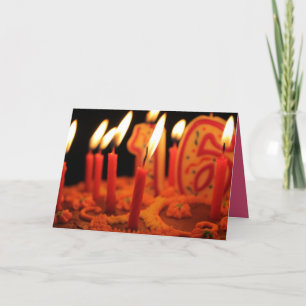 16. Geburtstagskarte für Tochter Karte