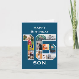 16. Geburtstagskarte Karte