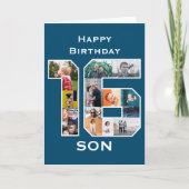 16. Geburtstagskarte Karte (Vorderseite)