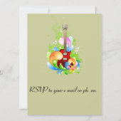 16. Geburtstagskarte Musikrock Einladung (Rückseite)