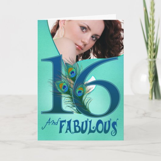 16. Geburtstagskarten Karte (Vorderseite)