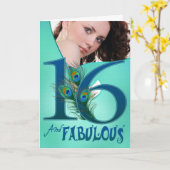 16. Geburtstagskarten Karte (Gelbe Blume)