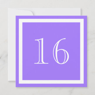 16. Geburtstagsparty Einladung - Lila Lilac