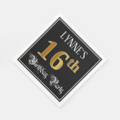 16. Geburtstagsparty - Extravagantes Drehbuch, Imi Serviette (Ecke)