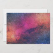 16. Geburtstagsparty Galaxy Constellations Foto Einladung (Rückseite)