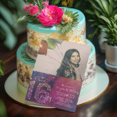 16. Geburtstagsparty Galaxy Constellations Foto Einladung