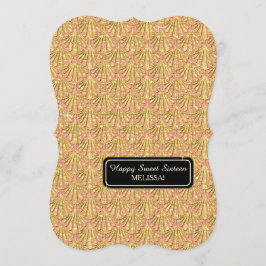 16. Geburtstagsparty Glam Great Gatsby Style Einladung