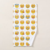 16 gemischte Emojis Badhandtuch Set (Handtuch)