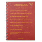 16 goldene Regeln der Geschäfts-Analytiker-Charter Notizblock (Vorderseite)