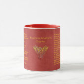 16 goldene Regeln der Geschäfts-Analytiker-Charter Tasse (Zentrum)