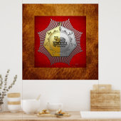 16. Grad: Prinz von Jerusalem Poster (Küche)