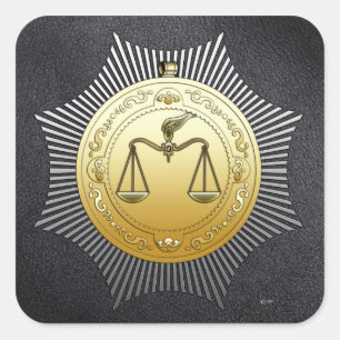 16. Grad: Prinz von Jerusalem Quadratischer Aufkleber