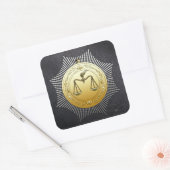 16. Grad: Prinz von Jerusalem Quadratischer Aufkleber (Umschlag)