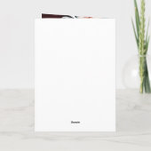 16. Hochzeit Jubiläum Goldene Grußkarte Dankeskarte (Rückseite)