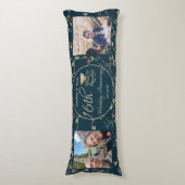 16. Hochzeitstag 2 Fotos Kerzen & Statice Seitenschläferkissen (Vorderseite Vertikal)