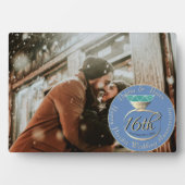 16. Hochzeitstag Peridot Ring Plaque Fotoplatte (Vorderseite)