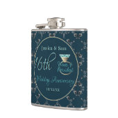 16. Hochzeitstag Peridot Silvery Flachmann (Links)