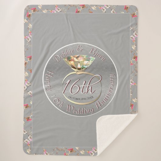 16. Hochzeitstag Sherpadecke (Vorderseite)