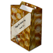 16. Hochzeitstag, Wax Mittlere Geschenktüte (Rückseite Schrägansicht)