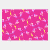 16. Hochzeitwelle, Statice-Blume Geschenkpapier Set (Vorderseite 3)