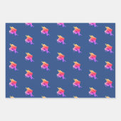 16. Hochzeitwelle, Statice-Blume Geschenkpapier Set (Vorderseite 2)