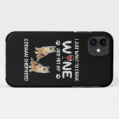 16 Ich Wollte gerade, Wein zu trinken und mein Deu Case-Mate iPhone Hülle (Rückseite (Horizontal))