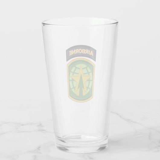 16. Im Flugzeug Pflaster der Militärpolizei Glas (Rückseite)